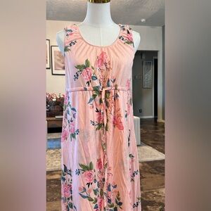Baby  BE Mine Pink Floral Maternity Dress Size S/MSleeveless